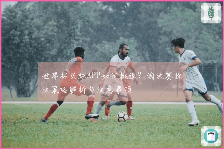 世界杯买球APP如何挑选?淘汰赛投注策略解析与注意事项