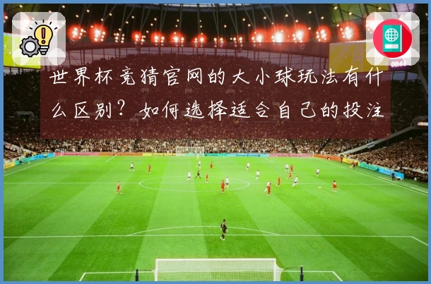 世界杯竞猜官网的大小球玩法有什么区别？如何选择适合自己的投注策略？